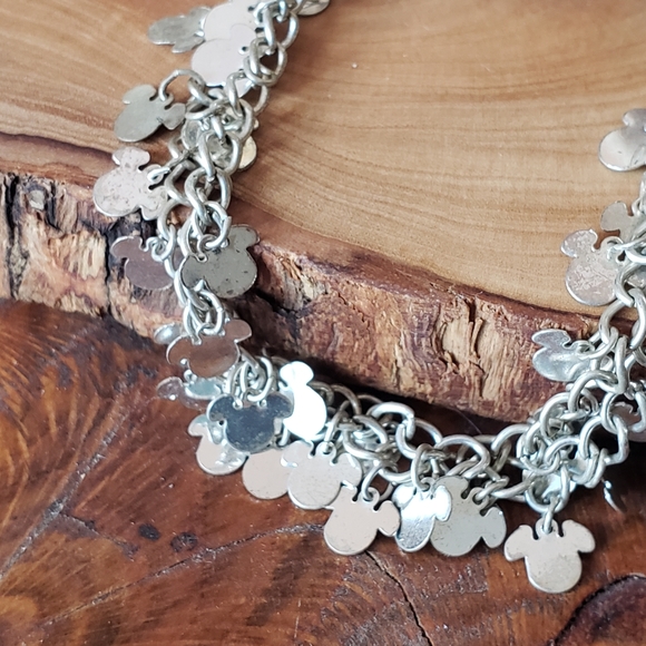 Silver Bling Disney Mickey Mouse 24" Necklace - Picture 4 of 5